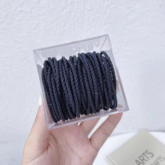 50-piece Thin Spiral Elastic Hair Band