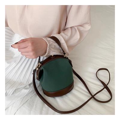 Crossbody & Handcarry Double Strap Small Bucket Bag