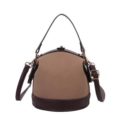 Crossbody & Handcarry Double Strap Small Bucket Bag