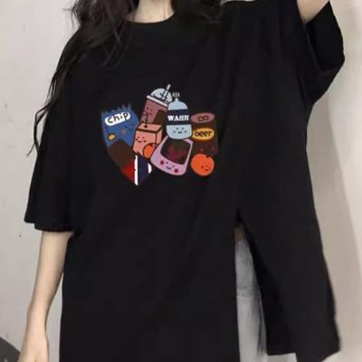 Food & Drink Baggy Style Split T-shirt