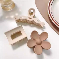 High-end Frosted Hair Clip 3-piece Set