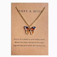 Make a Wish Butterfly Necklace