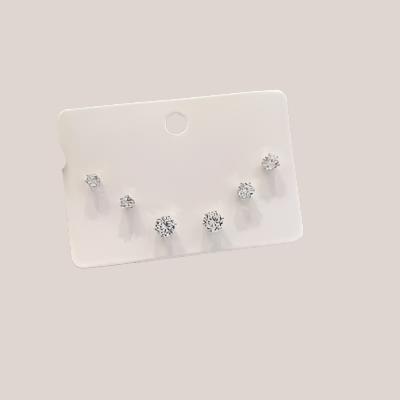 Moissanite Ear Studs Set