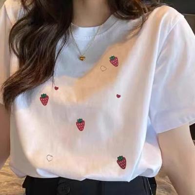 Strawberry Print T-shirt