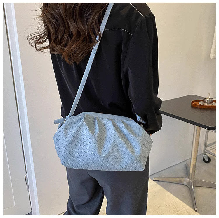 Weave Cloud Shape Crossbody Bag